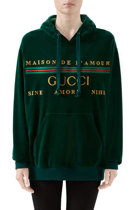 gucci female sweater|gucci velour sweatsuit.